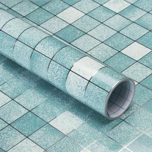 Self-Adhesive Anti-oil Waterproof Stickers Wallpaper Oil Proof Wall Sticker For Kitchen Bathroom Home Decor Stickers