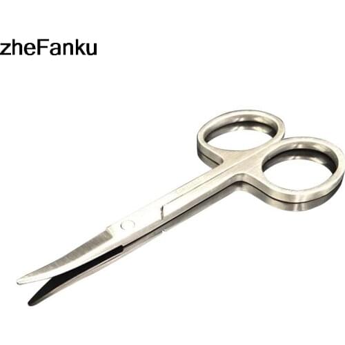 1Pc Stainless Steel Small Eyebrow Nose Hair Scissors Cutter Manicure Facial Trimming For Makeup Beauty Nail Cutting Tool