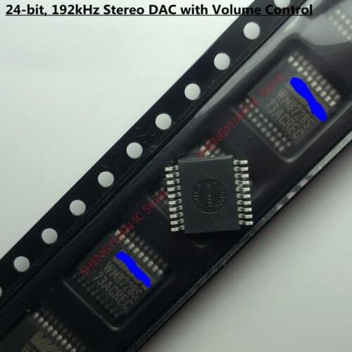 10pcs/lot WM8728S SSOP-20 WM8728SEDS/R WM8728SEDS/RV WM8728SEDS 24-bit, 192kHz Stereo DAC 100% new imported original 100%quality