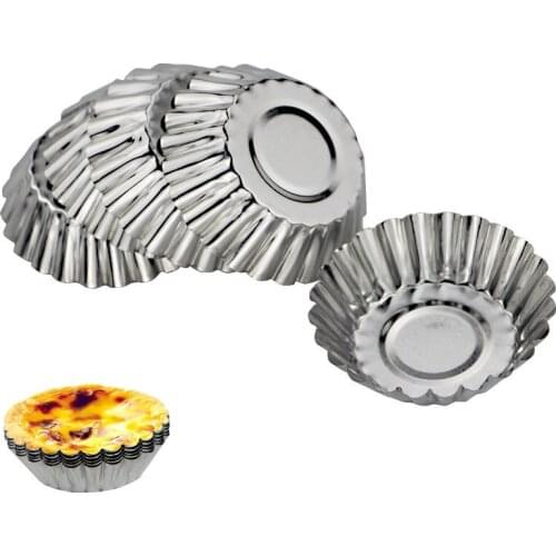 10Pcs Egg tart mold metal material grape tart mold reuse jelly mold baking tool baking accessories cake mold cake tools