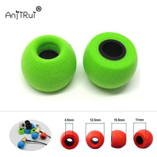 2 pcs /1 pair ANJIRUI TS400 S//M/L 4.9mm insulation foam tips for in-ear earphone headset earphones enhanced bass C set Ear Pads