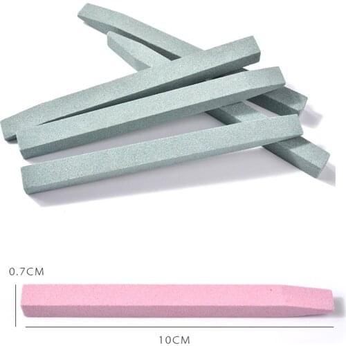 2PCS/Set Quartz Scrub Nail File Cuticle Remove Stick Nail Art Grinding Stone Exfoliate Carving Pusher Manicure Care Tool