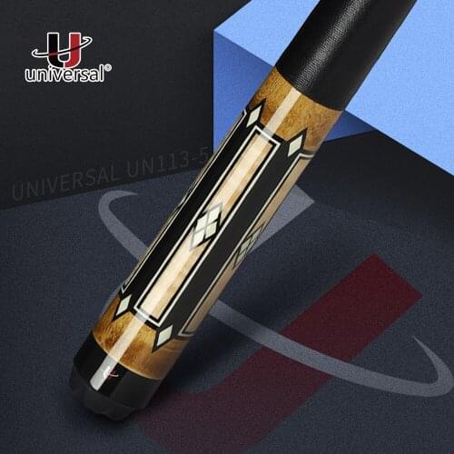 2019 Universal Billiard UN113-5 Pool Cue 12.9mm Tiger Tip 148cm Length Technology Maple Shaft Professional Billiard China