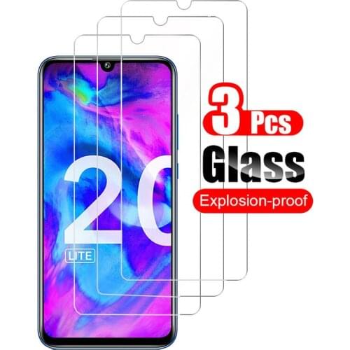 3Pcs Screen Protector for Huawei Honor 10 Lite 20 Pro Tempered Glass for Hauwei Honor20 Honor10 20Lite light Protective Glas 9H