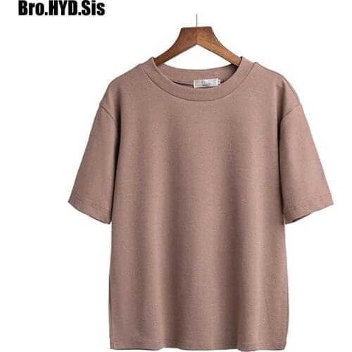 Женские однотонные футболки Bro.HYD.Sis China At AliExpress