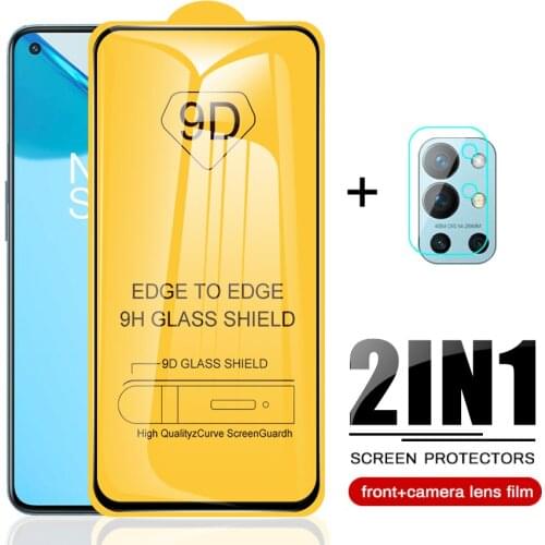 For OnePlus 9R 9D Full Glue Tempered Glass Camera Lens Protective Film For One Plus 9 1+9 1+9r 2021 6.55" Phone Screen Protector