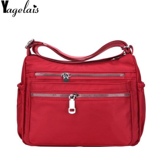 Feminina Travel Bags Womens Crossbody Bags Women Designer Waterproof Nylon Handbag Zipper Purses Messenger Casual Shoulder Bag