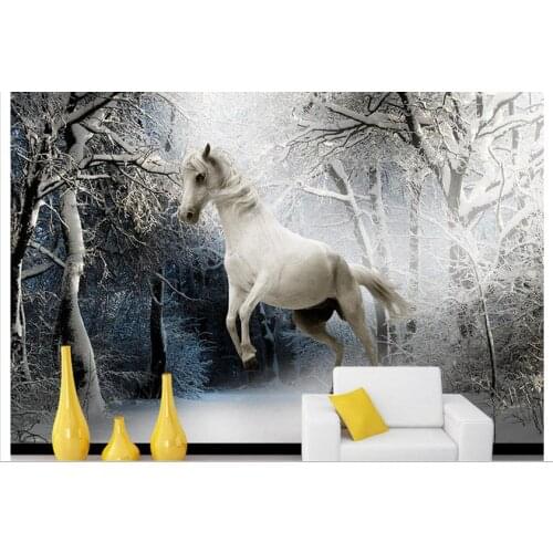 Custom photo wallpaper 3d wall murals wallpaper Horse background wall paper paintings 3d mural wallpaper home decoration
