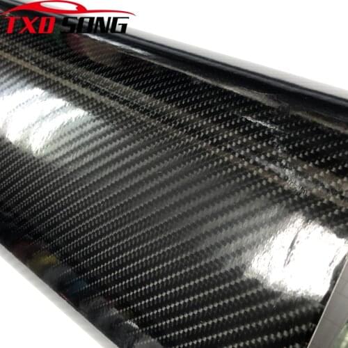 10/20/30/40/50/60CM*152CM/LOT 6D carbon sticker 6D carbon wrap film for car wrapping with air free bubbles by free shipping