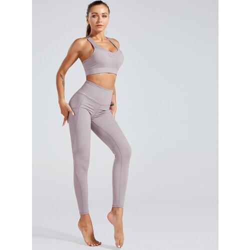 Naked-Feel Yoga Set Yoga Leggings Set Women Fitness Suit For Yoga Clothes High Waist Gym Workout Sportswear Gym Sports Clothing