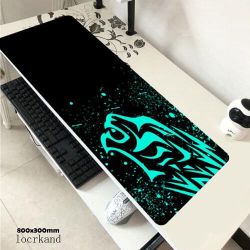 Red Leopard-Excovip Extra Long Large XL Gaming Desk Mat Smooth Surface Non-Slip Rubber Mouse Pad Mat with Designs Gamer mousepad