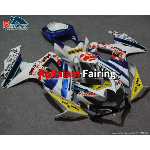 Bodywork For Suzuki GSXR600 GSXR750 K8 2008 2009 2010 GSX-R600 GSX-R750 08 10 Multicolor Motorbike Cowling (Injection Molding)