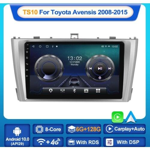MEKEDE Android 10 Octa Core DSP IPS Car Multimedia for Toyota Avensis 2008 2009 2010 2011 2014 2015 Autoradio 6GB+128GB WIFI BT