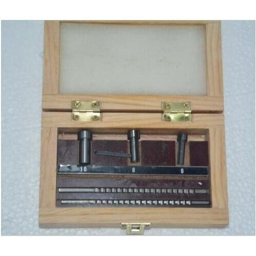 HSS Keyway Broach Set Metric Sized 6pcs 2mm 3mm Broaches 6/8/10 Collared Bushings with Shims Cutting Tools