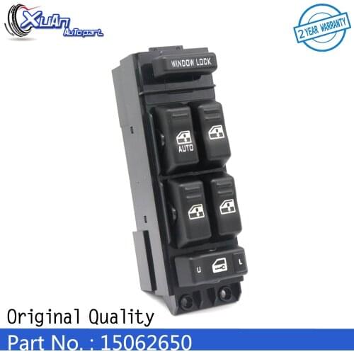 XUAN Electric Power Master Window Control Switch 15062650 for Chevrolet Silverado Suburban Tahoe Avalanche GMC Sierra Yukon XL