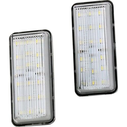 2Pcs/Set License Plate Light For Lexus Lexus LX470 LX570 GX470 (UZJ100) 98-07 LED Light For Car License Number Plate Light Lamp