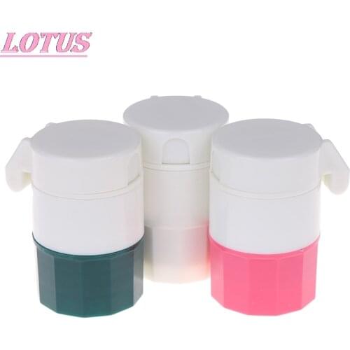 Portable 4 in 1 Powder Crusher 4 Layer Pill Cutter Drug Separator Storage Crusher High Quality1pc