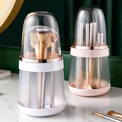 Portable Makeup Brush Organizers Ventilated Makeup Brush Display Rack Storage Holder Moist-proof for Makeup Beauty Organizer