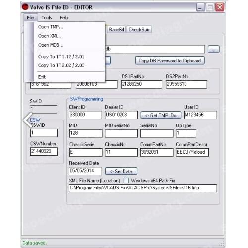 INTERMEDIATE STORAGE FILE ENCRYPTOR/DECRYPTOR (EDITOR) V0.3.2+all Flash 7.7GB+Tutorials for Volvo
