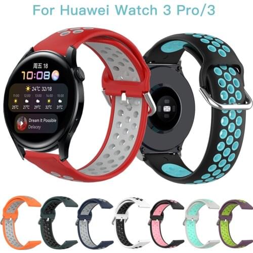 22mm Silicone Wrist Strap Band For Huami Amazfit GTR 2 2e Bracelet For Samsung Galaxy Watch 3 Strap For Huawei Watch 3 Pro Stra