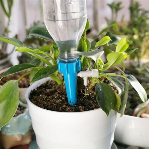 6Pcs Self-contained Auto Drip Irrigation Watering System Automatic Watering Spike Waterers For Plants Flower Indoor Household