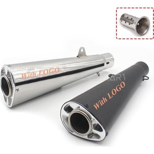 51mm Universal Motorcycle Exhaust Silencer DB Killer Escape Moto Racing for Honda Cafe Racer HP4 Zx14 Zx10r NK400 CBR Motorcross