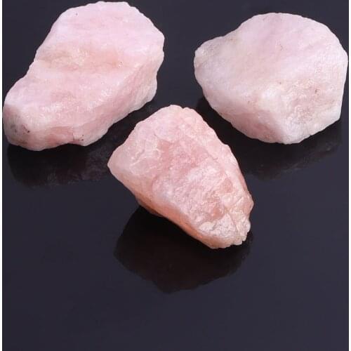 1PC Natural Stones Morganite Rough Pink Beryl Crystal Quartz Mineral Specimen For DIY Cutting Necklace Jewelry Making