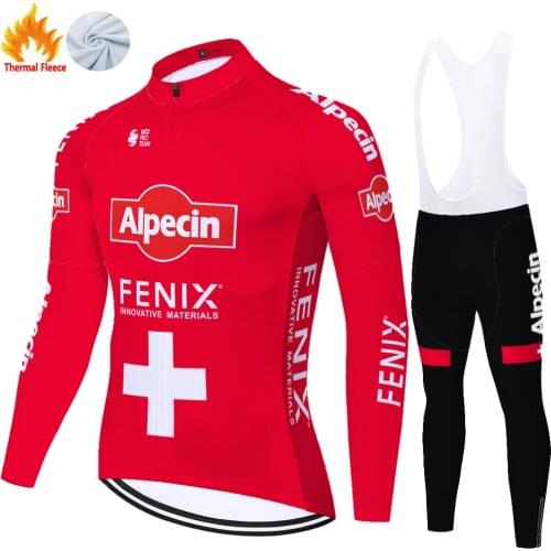 2021 Alpecin fenix Winter Thermal Fleece 자전거의류 Maglia Ciclismo Uomo Fietskleding Heren Roupa Ciclismo Masculino