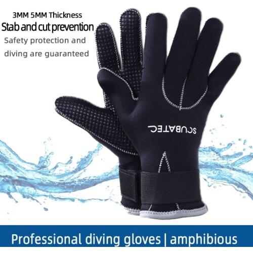 3mm Neoprene Gloves Diving Wetsuit Gloves Snorkeling Scuba free Diving Equipment Spearfishing Surfing Swimming Gloves Men Wom