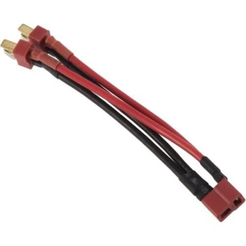 3pcs/lot T-Plug Y Wire Harness Female to Male Parallel RC Battery Pack Connector Cable female to 2 male Free shipping