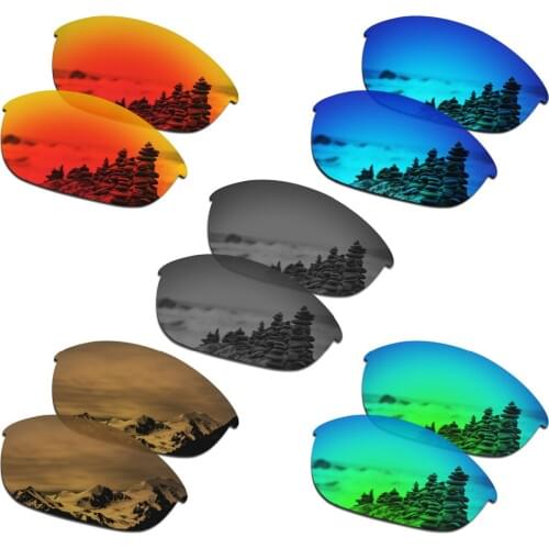 SmartVLT 5 Pairs Polarized Sunglasses Replacement Lenses for Oakley Half Jacket - 5 Colors