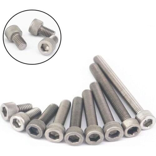 LOT 5pcs M3/4/5/6/8 Titanium Hex Socket Head Cap Screw Bolts Anti Acid Corrosion length 6-50mm