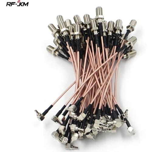 50pcs/lot CRC9 Male to F Type Female RG316 Pigtail Cable for huawei Modem 15CM