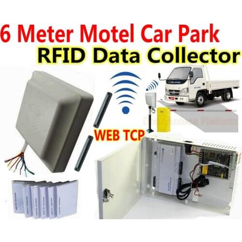6 Meters Motel Car Parking Barrier gate UHF RFID 900MHz 0-6 meter range reader work Web interface /TCP/IP Access Controller pcb