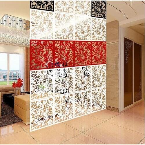 6pieces Room divider Hanging Screens Simple Comfortable Folding Screen For Room Personalized Wall Stickers PVC Decorative