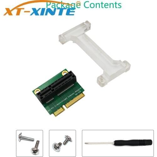 XT-XINTE Mini PCI-E to Mini PCI Express Adapter mSATA to SSD mSATA Riser Card for 3G 4G WWAN LTE GPS Module mSATA Add On Card