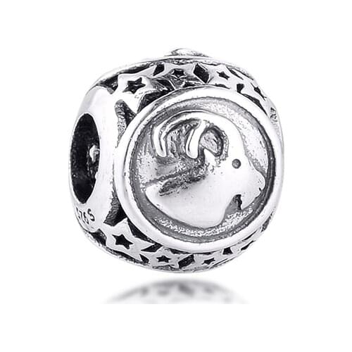 Fits Pandora Bracelet Genuine 925 Sterling Silver Capricorn Star Sign Charm Beads for Women Jewelry DIY Making berloques kralen