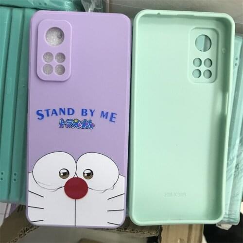 Liquid state Doraemon Face Phone Case For Xiaomi Mi9 Se Mi8 Mi 9 Pro Redmi K30 Pro K30S K40 cartoon TPU Back Cover
