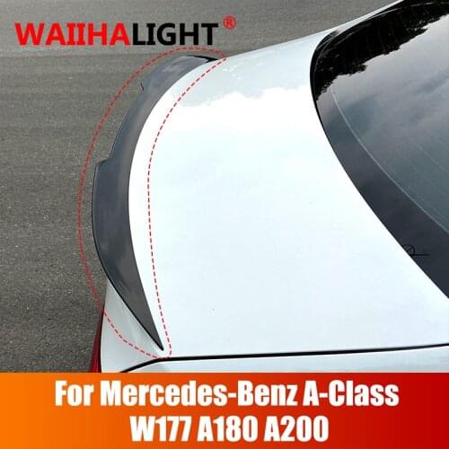 For Mercedes Benz A class W177 A180 A200 Sedan version tail wing spoiler fixed wind wing exterior modification ABS material