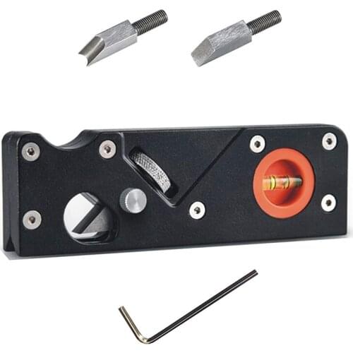 Chamfer Plane, Quick Edge Trimming Chamfer, Wood Hand Edge Planer Corner Chamfering Tool for Woodworking ,2 Cutter Heads