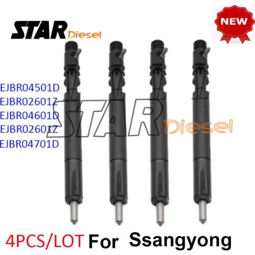 4PCS Injector EJBR04501D New Injection EJBR02601Z Professional Common Rail Original Nozzle EJBR04601D EJBR02601Z EJBR04701D