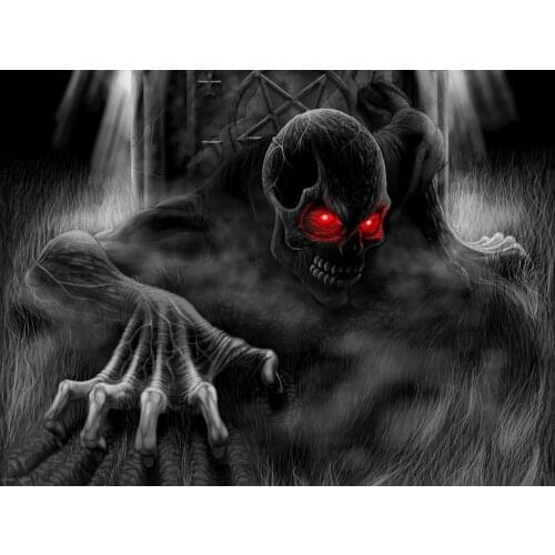 JMINE Div 5D vampire Clowns Skull Full Diamond Painting cross stitch kits art High Quality Cartoon 3D paint by diamonds