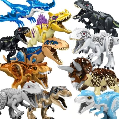 Jurassic World 2 Brutal Raptor Building Blocks Dinosaur Figures Bricks Dino Toys For Children Dinosaurios Christmas Gift