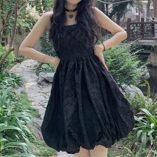 Korean Summer Sweety Girly Style Dress Square Collar Kawaii Sleeveless Gauze Bandage Bow Elegant Mini Camisole Dresses For Women