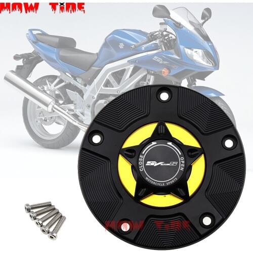 SV 650S Gas Fuel Tank Cap for Suzuki SV650S SV650 S 2003-2013 Motorcycle CNC Quick Release Cover