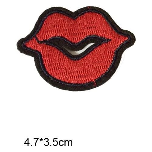 Lovely DIY Appliques Craft Red Embroidered Sew Iron On Patches For Bag Jean Hat T Shirt Decoration Fabric Badge Accessorie