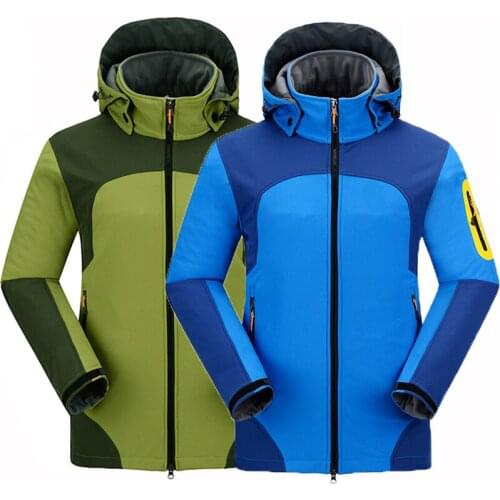 Hot Mens Hiking Jackets Camping Softshell Outdoor Jacket Men Windbreaker Water Resistant Coat Winter Autumn Sport coat