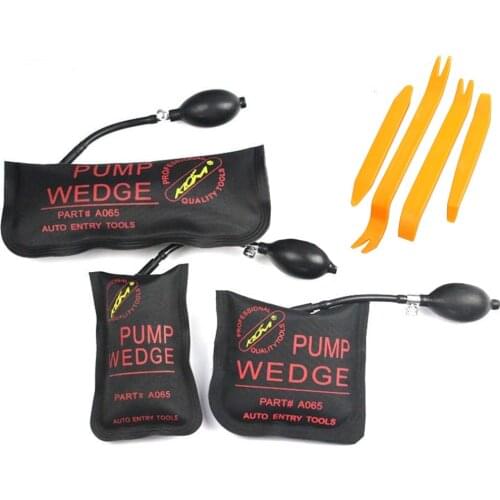 3pcs Black S/M/L Air Window pump wedge Inflatable Unlock Vehicle Door Tool 1pc S+1pc M +1pc L