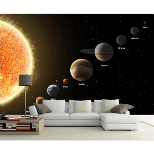 XUE SU Custom wallpaper 3D mural creative universe starry sky nine stars renju starry creative background wall wall covering