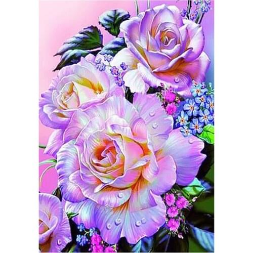 New Arrivals 5D DIY Full Round Diamond Painting Flower Landscape 3D Embroidery Cross Stitch Rhinestone Mosaic Home Decor Y305